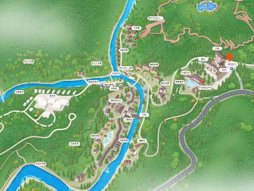 科尔沁右翼前结合景区手绘地图智慧导览和720全景技术，可以让景区更加“动”起来，为游客提供更加身临其境的导览体验。